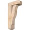 Ekena Millwork Funston Craftsman Smooth Bracket w/ Offset Brace, Douglas Fir, 5 1/2"W x 14"D x 26"H BKT0604X14X26FST04SDF - alternate 1